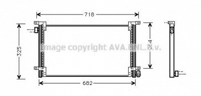 AVA QUALITY COOLING iv5044 -  Конденсатор, кондиционер